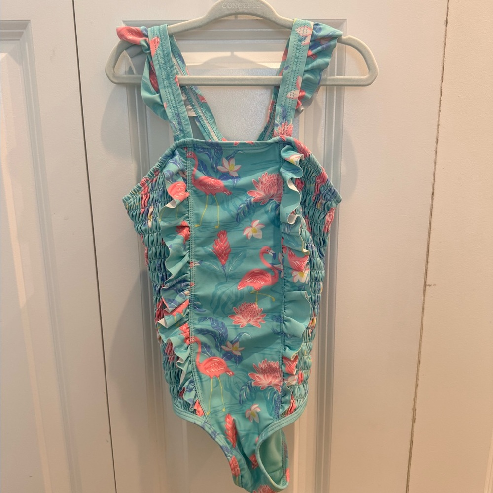 Tommy Bahama Pastel Flamingo Multicolor Swimsuit size 5